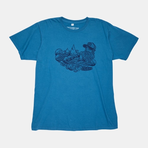 Keen Vêtements En Ligne | T-Shirts Keen Wave Beard' Homme Bleu (FRD367509)